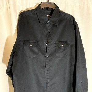 Claiborne brushed fabric black dress shirt